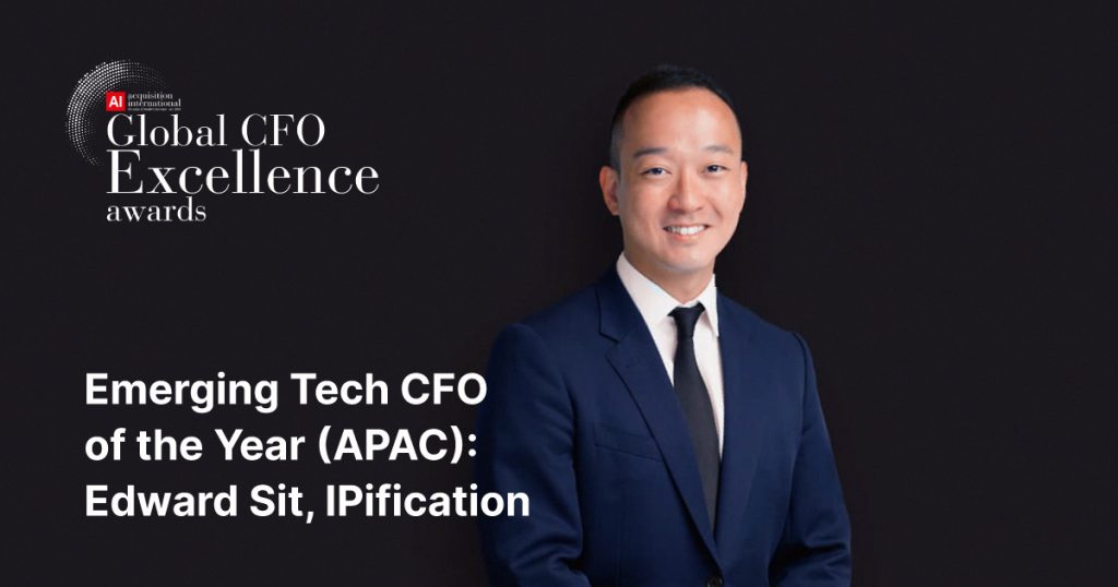 IPification CFO Edward Sit Wins Global CFO Excellence Award in Emerging